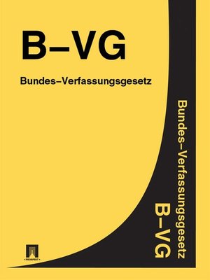 cover image of Bundes-Verfassungsgesetz